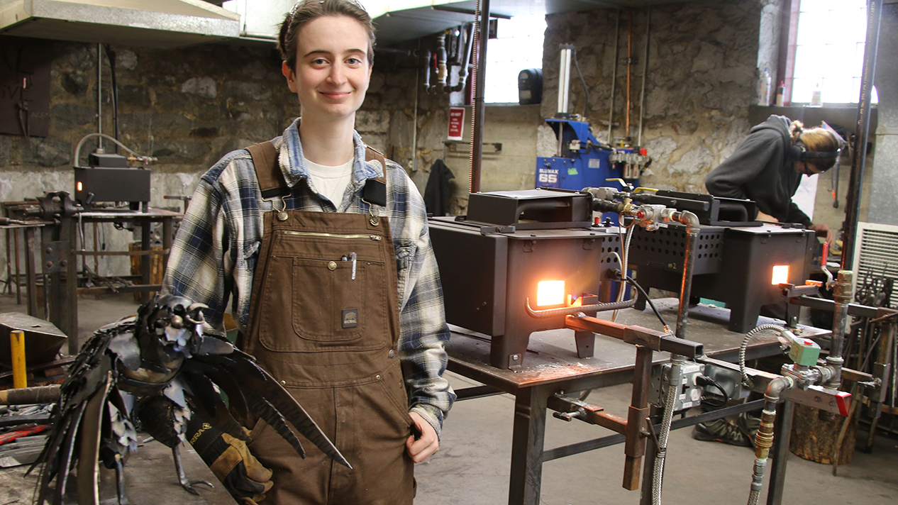 Blacksmithing &amp; Metal Art Student Sophia DePaoli