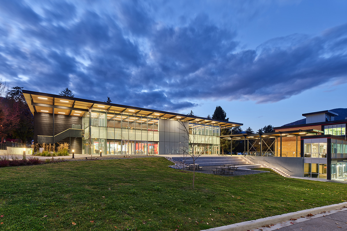 Silver King Campus at night