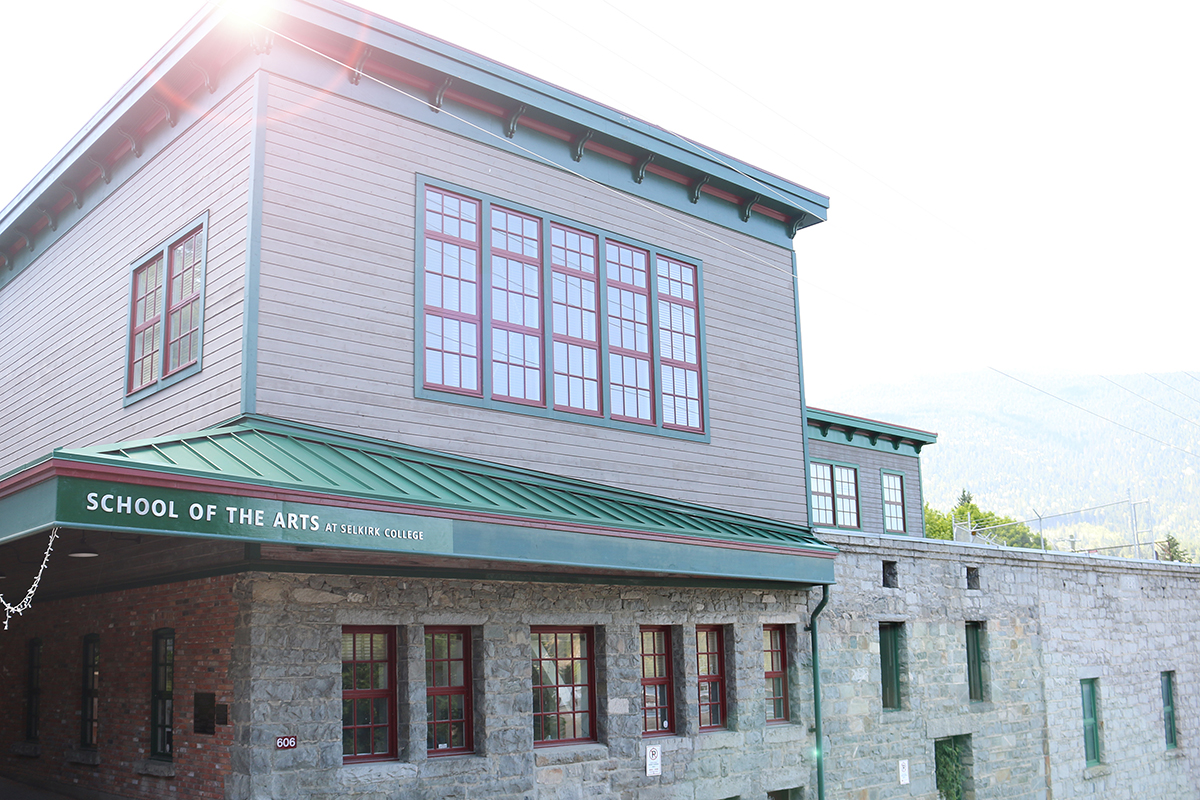 Front of the Victoria Street Campus in Nelson BC