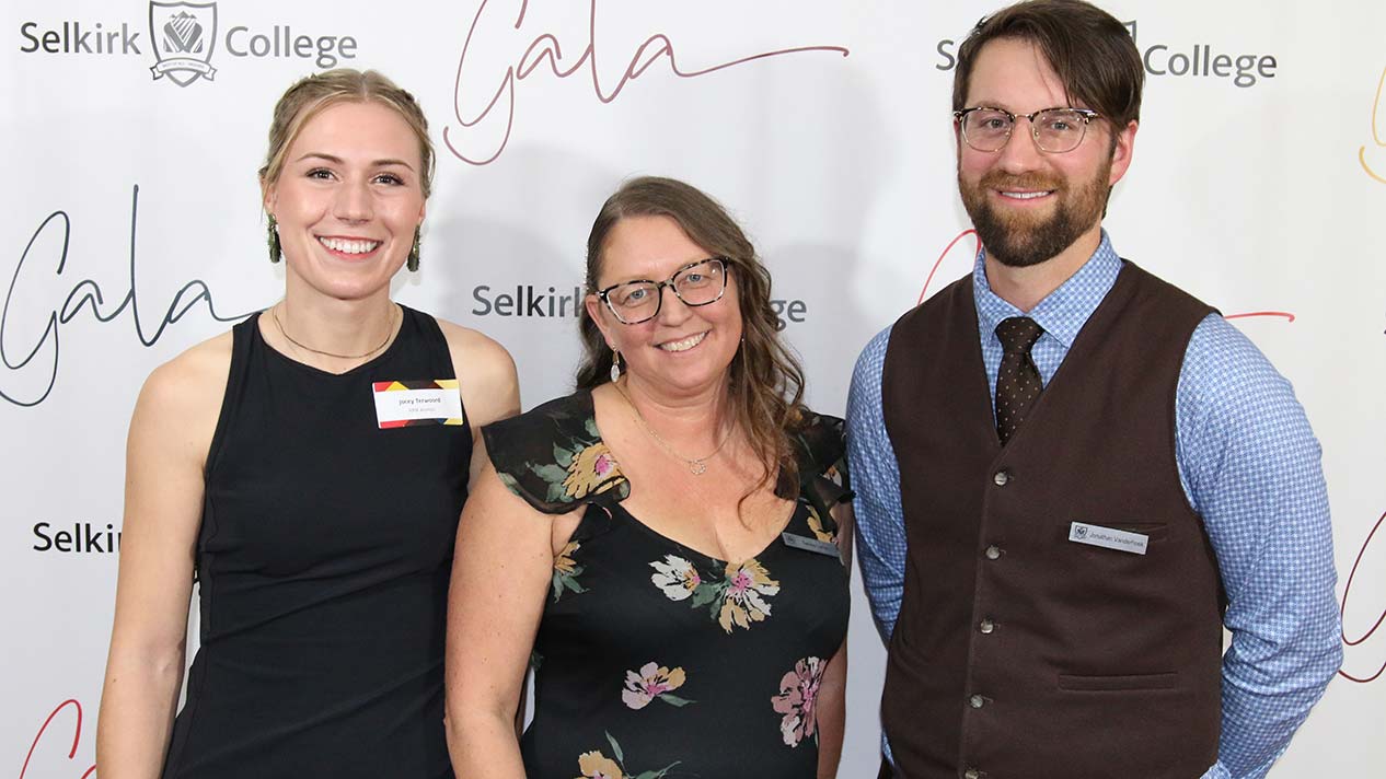 RPM alumna Jocey Terwoord with her instructors at Gala