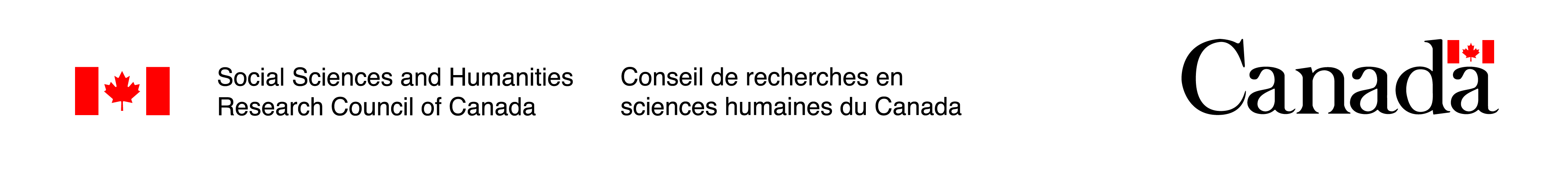 The Social Science and Humanities Research Council of Canada logo with a Canadian flag