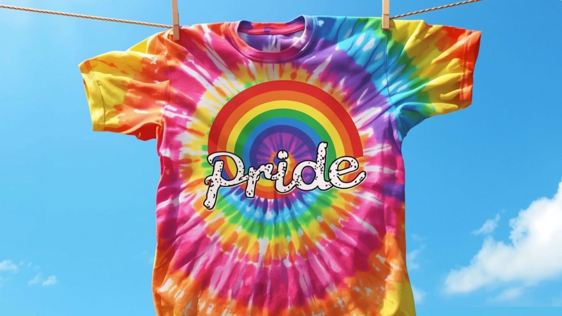 Rainbow tie-dye t-shirt