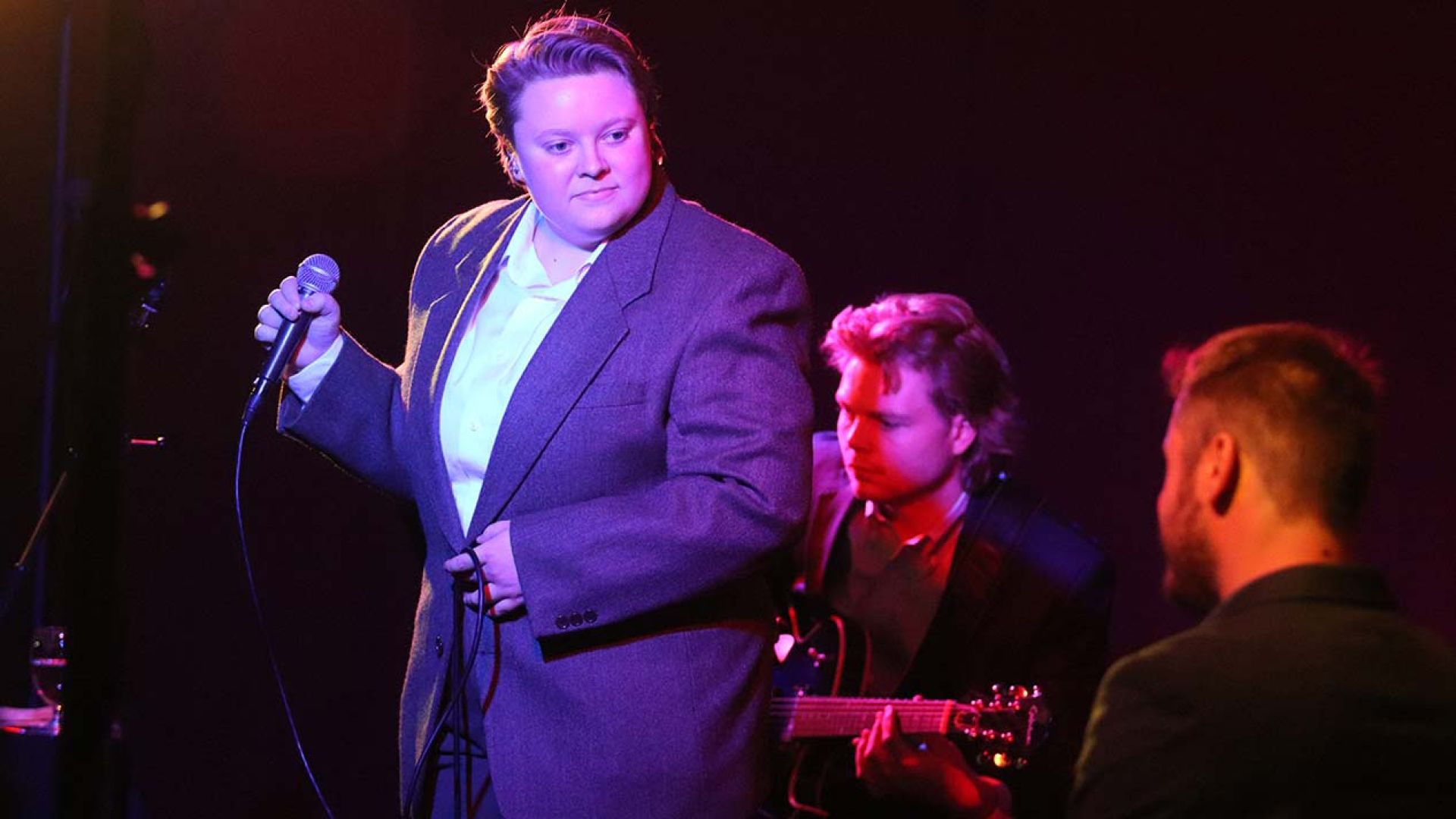 Student jazz band performs