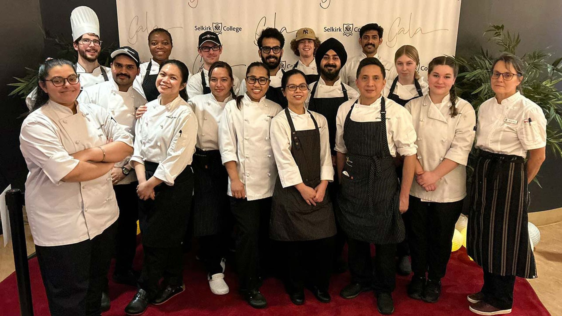Cook program students that prepared the Gala food