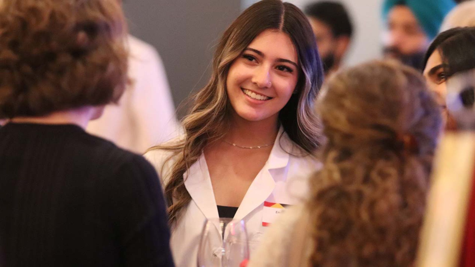 RPM student chats with guests