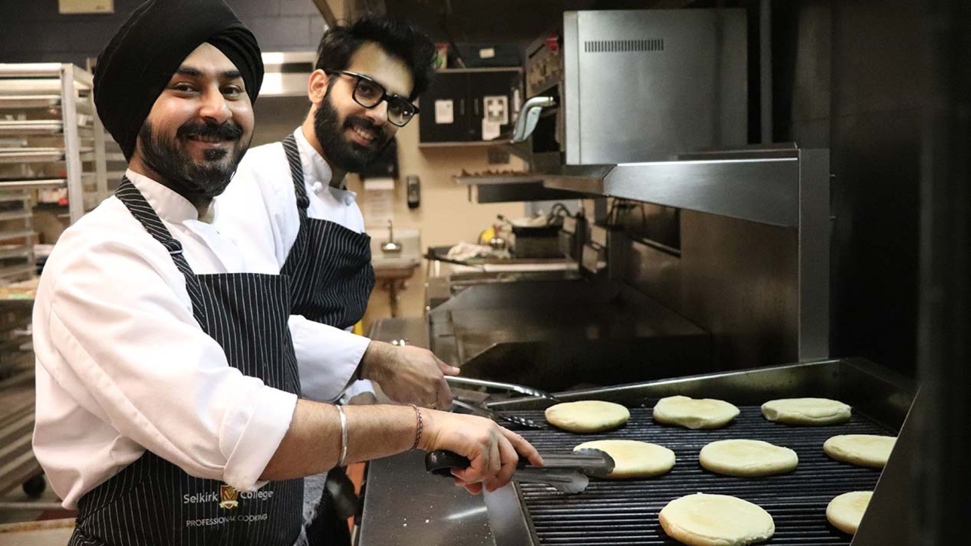 Cook students on the grill
