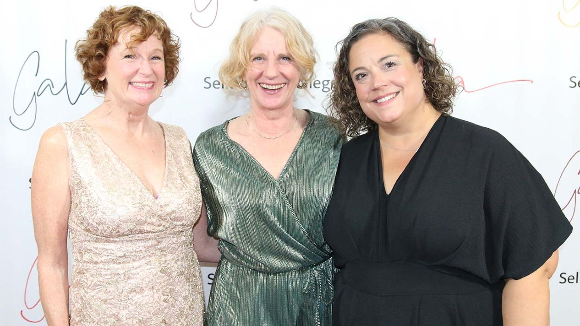 Red carpet photo with college leadership team members