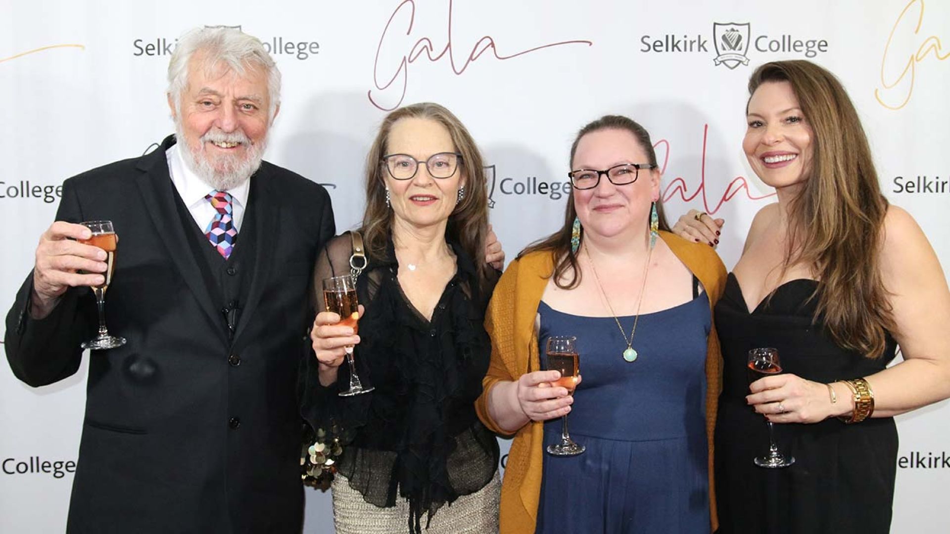Red carpet photo with Selkirk College board members