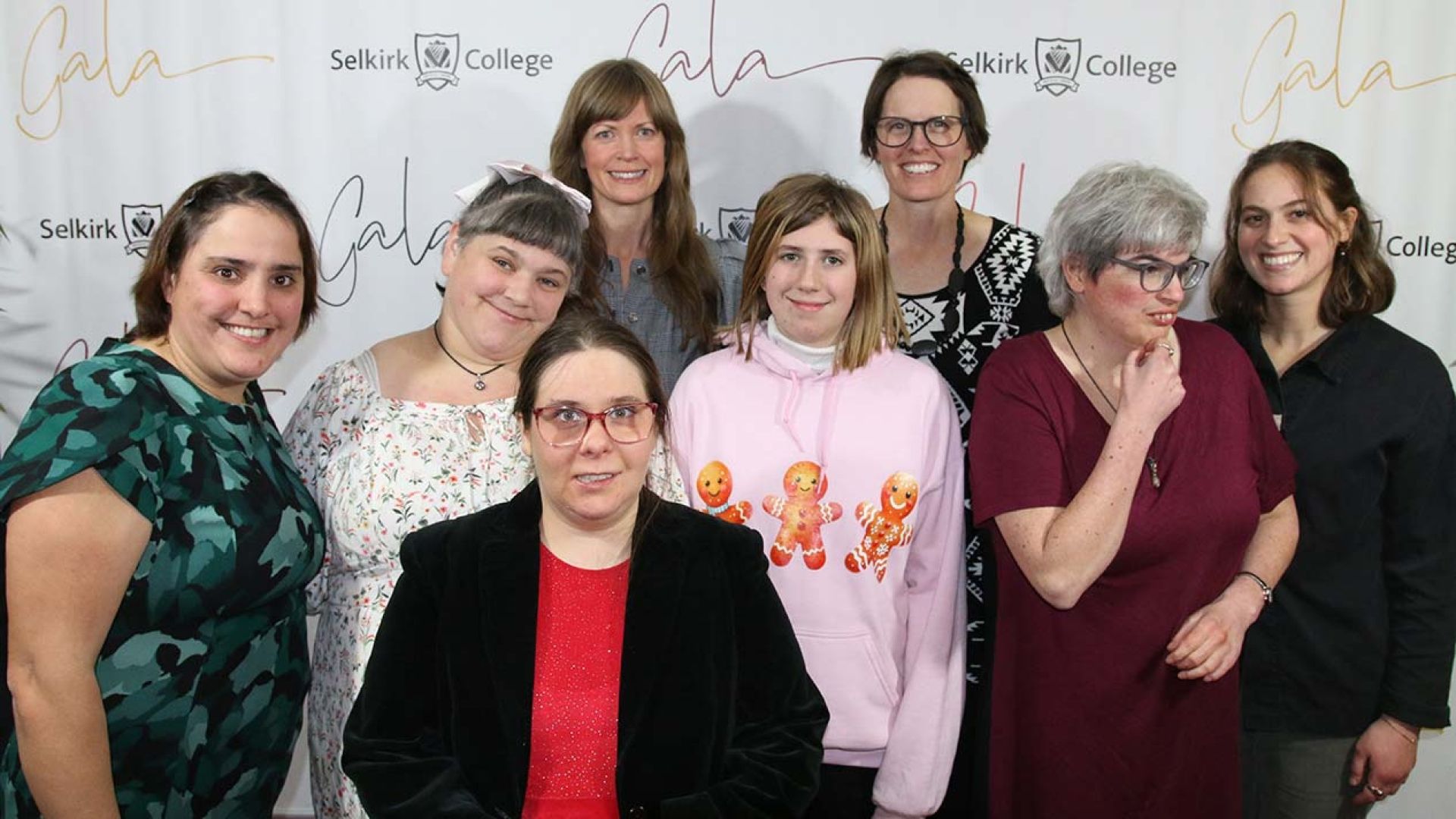 Red carpet photo with SOAR class participants