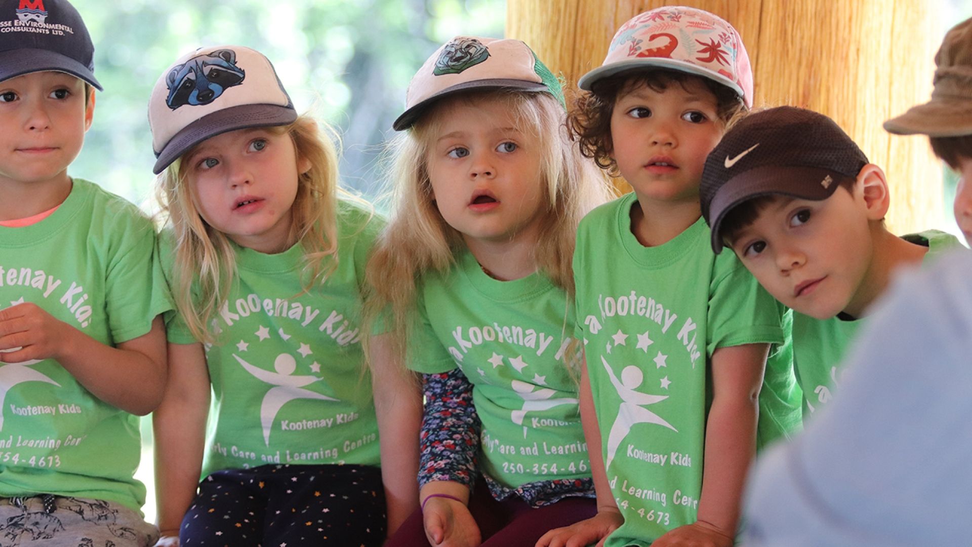 Pre School children from Kootenay Kids at the Tenth Street Indigenous Gathering Space opening