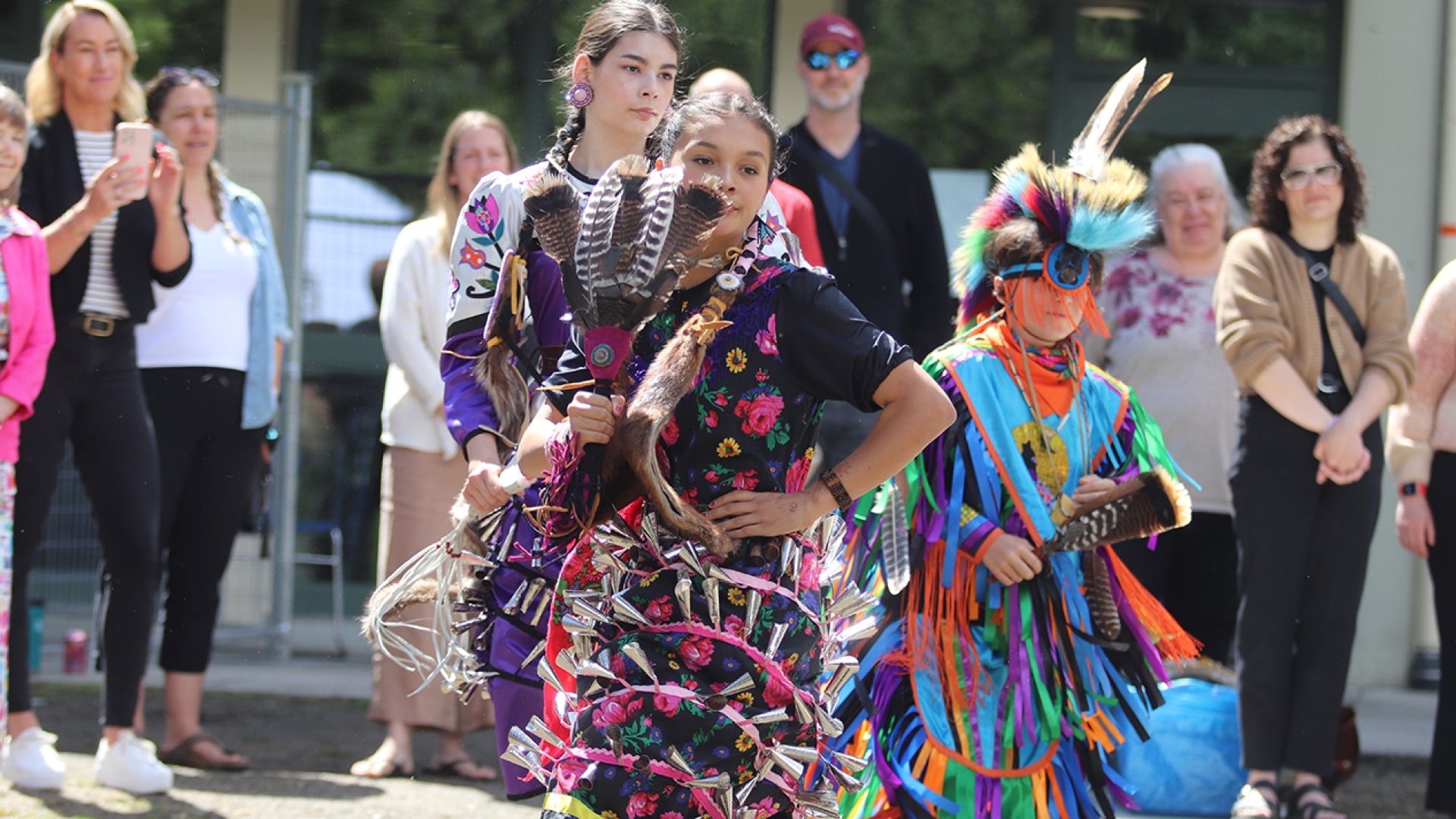 Young Indigenous dancer at the opening event