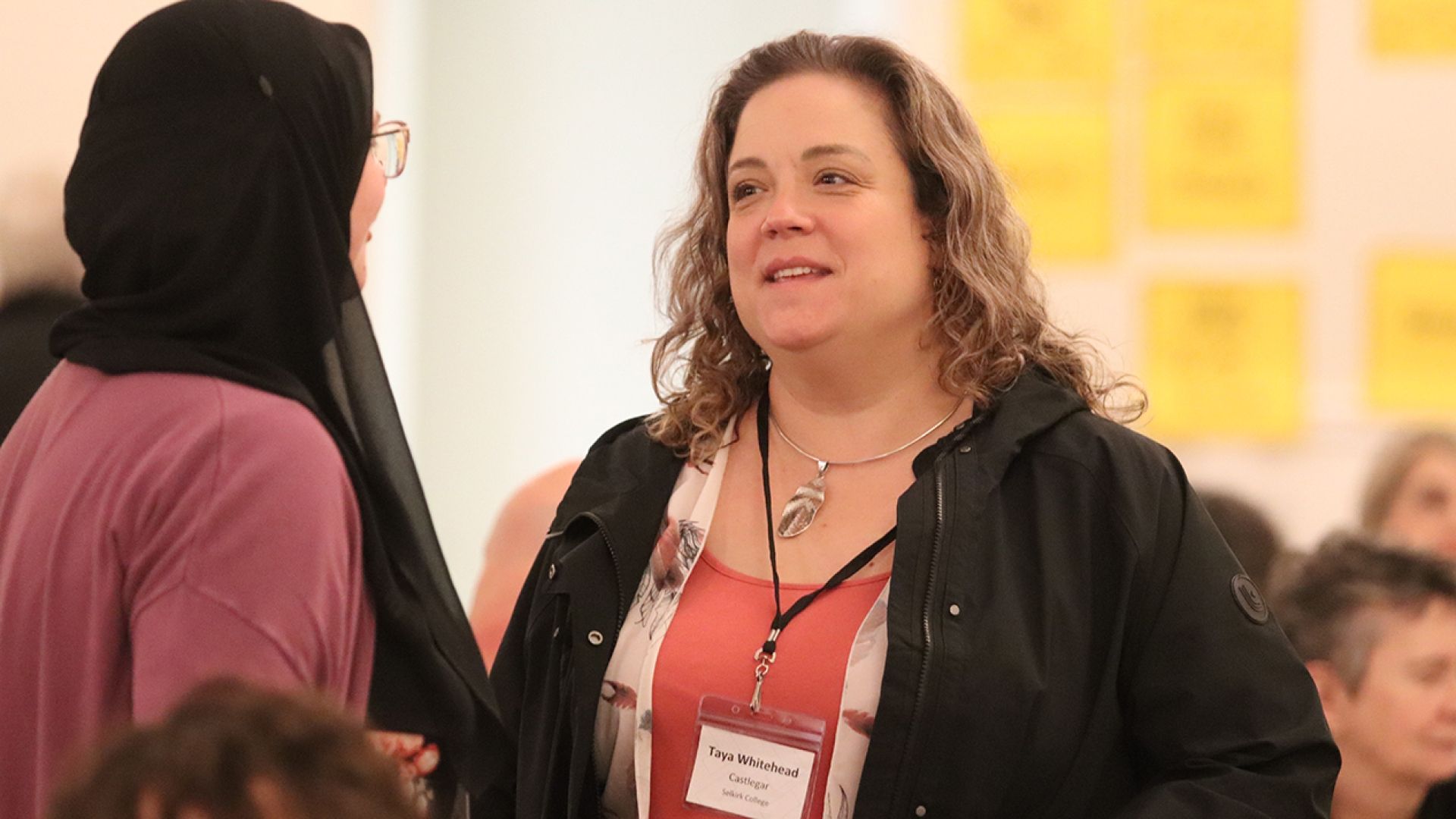 Selkirk College VP Taya Whitehead at Homelessness Summit