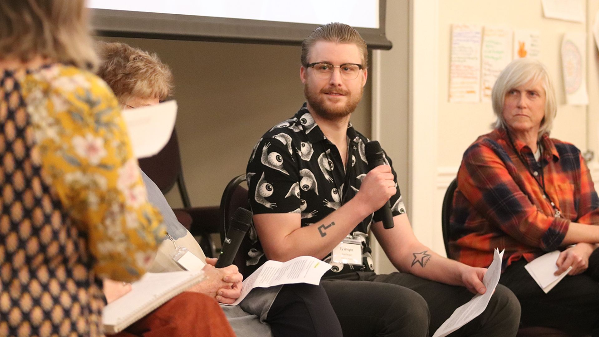 Ty Wright from Interior Health speaking on the service provider panel