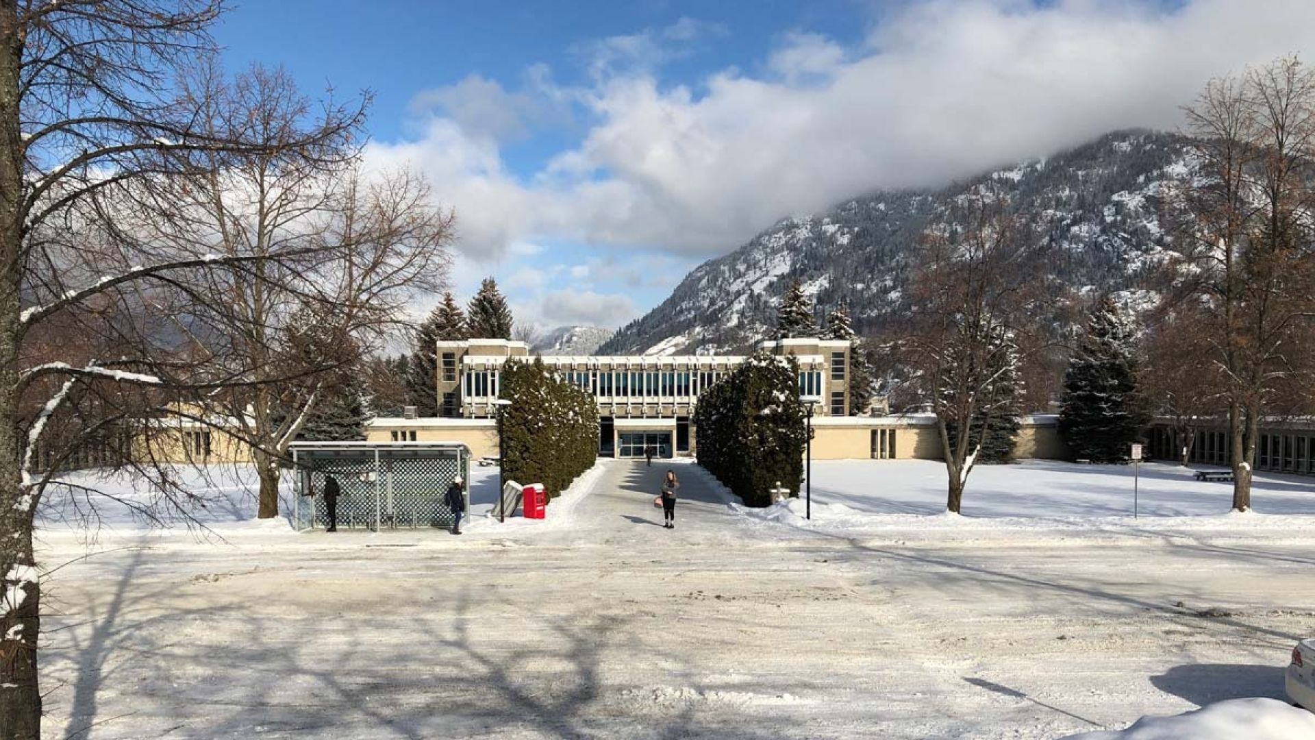 The Castlegar Campus in winter