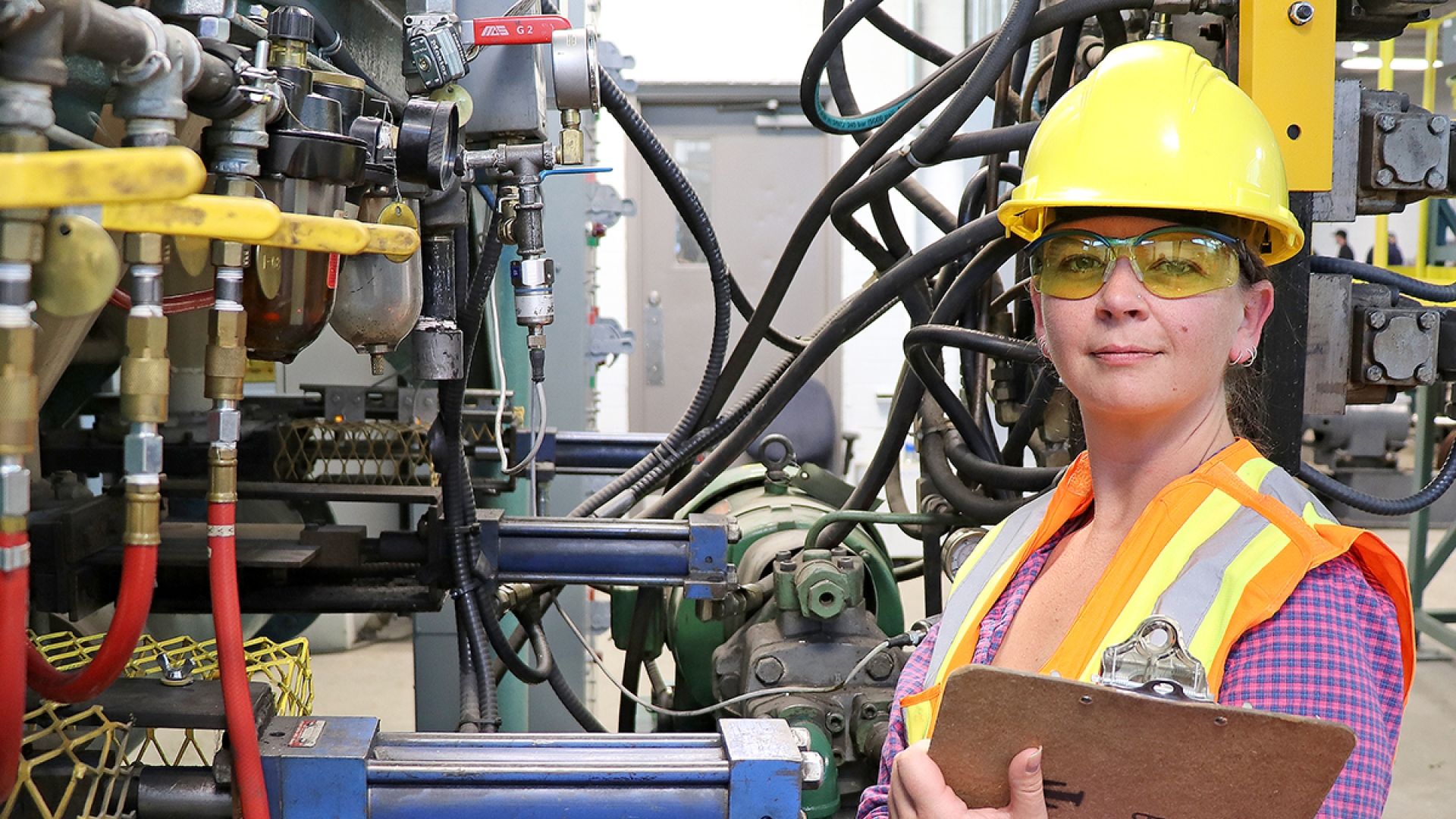 Woman in the Plant Operator Program