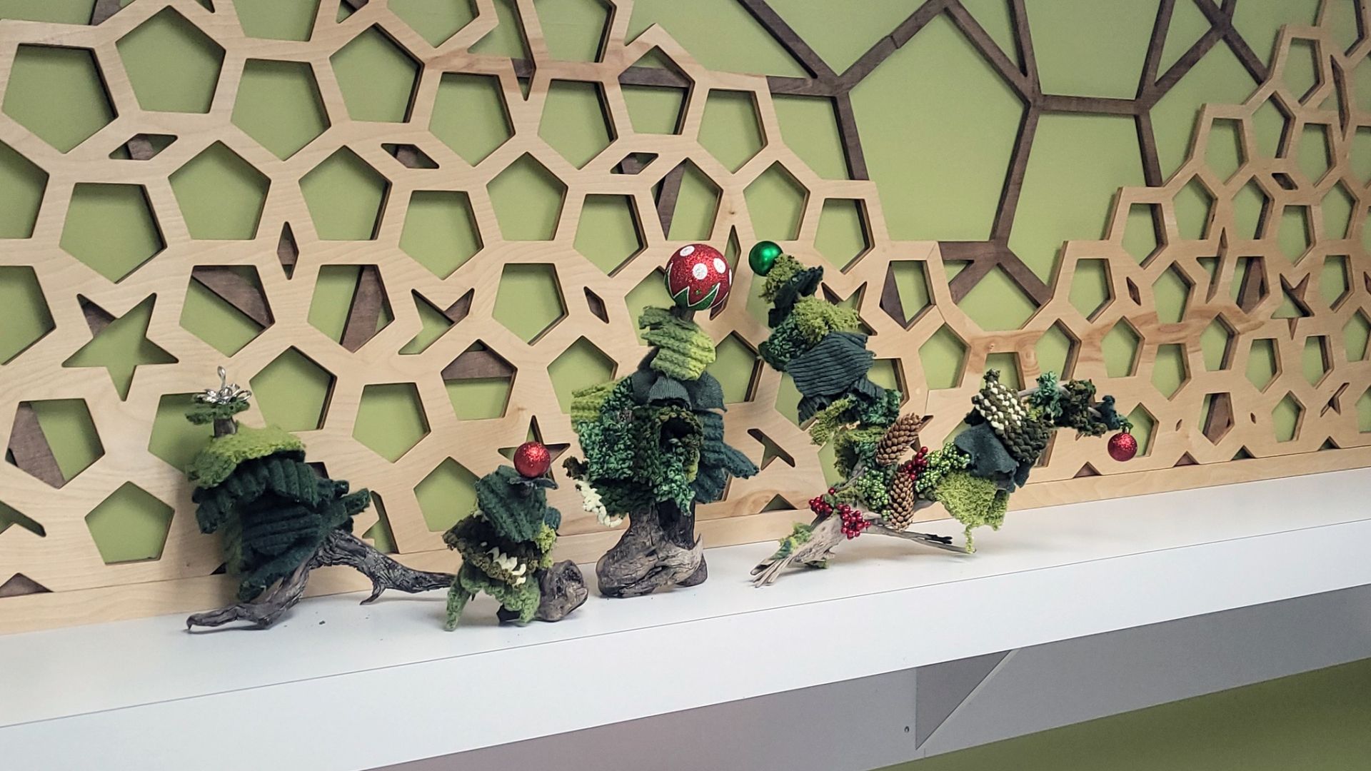 Holiday decorations made by students in the SOAR Program