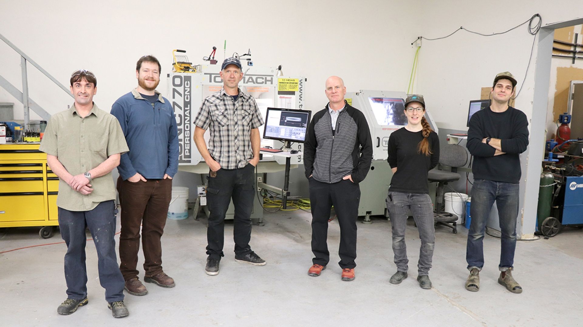 Team at the Selkirk Technology Access Centre, Trail BC