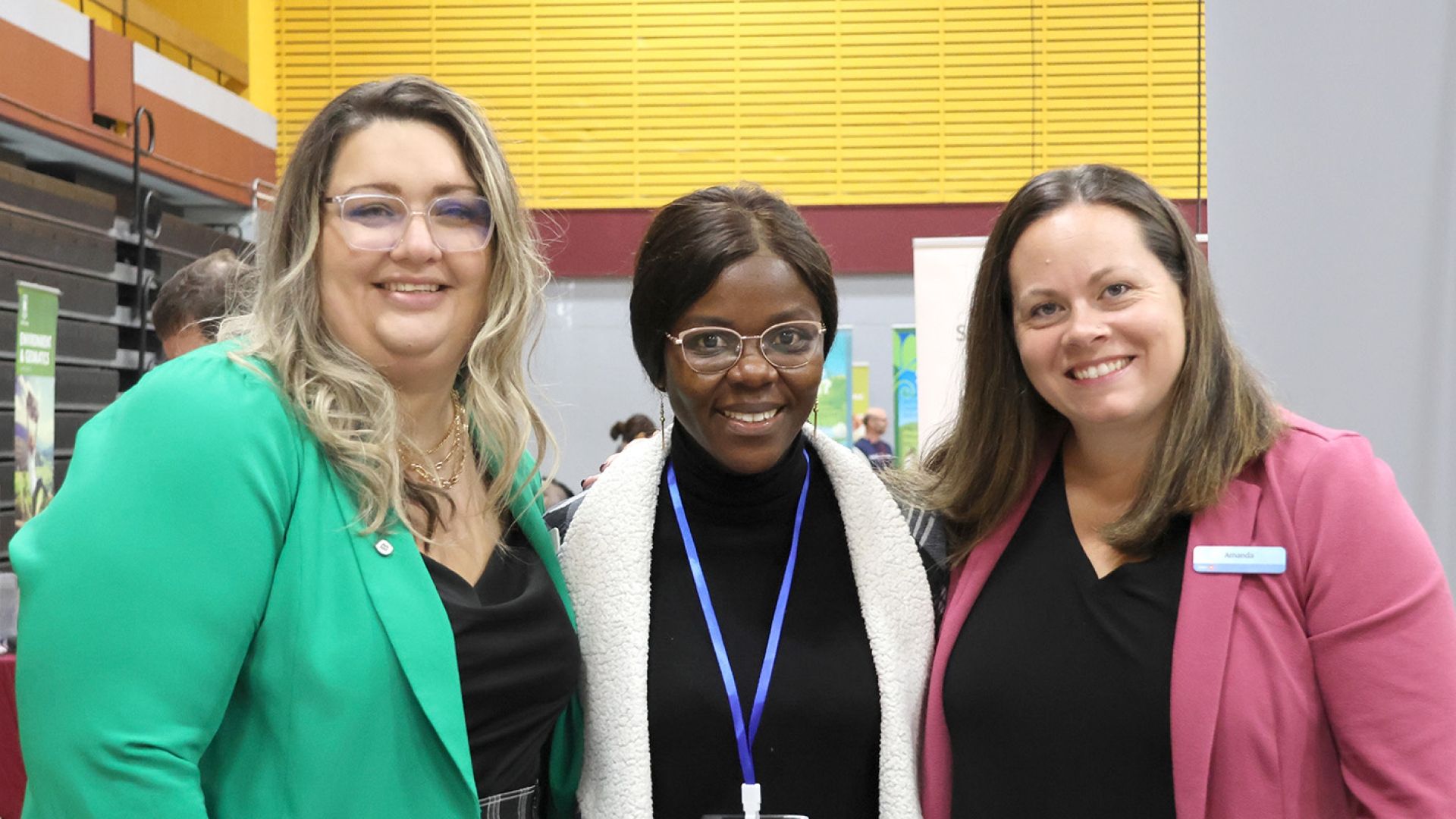 Three women at Career Fair