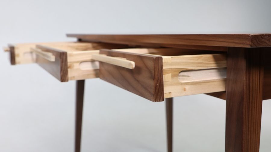 A photo of a handmade table