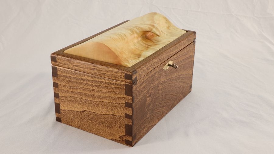 An image of a handmade wooden box