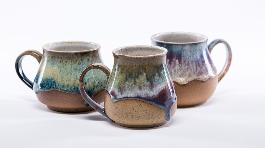 Clay mugs