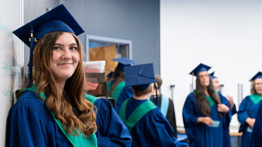 Selkirk College Student at Convocation