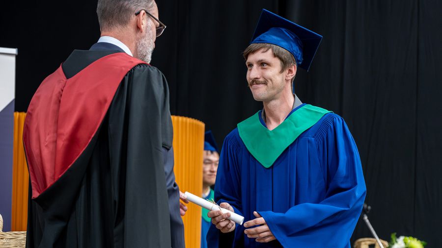 Student at Convocation