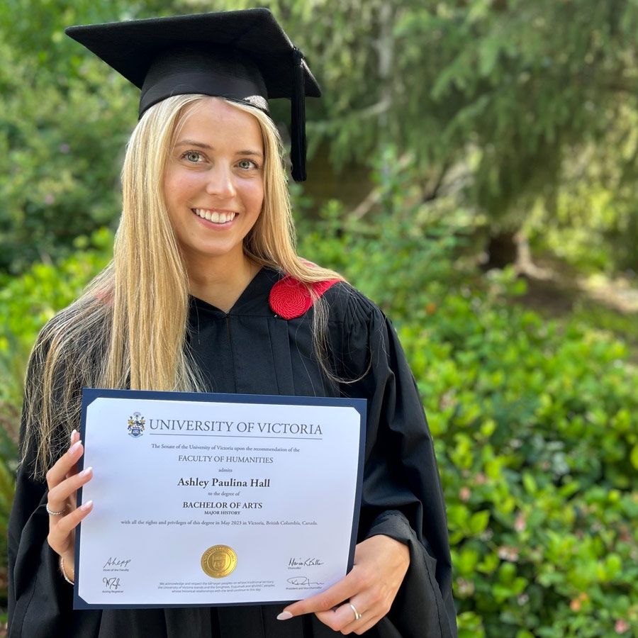 Ashley Hall at Uvic Convoation