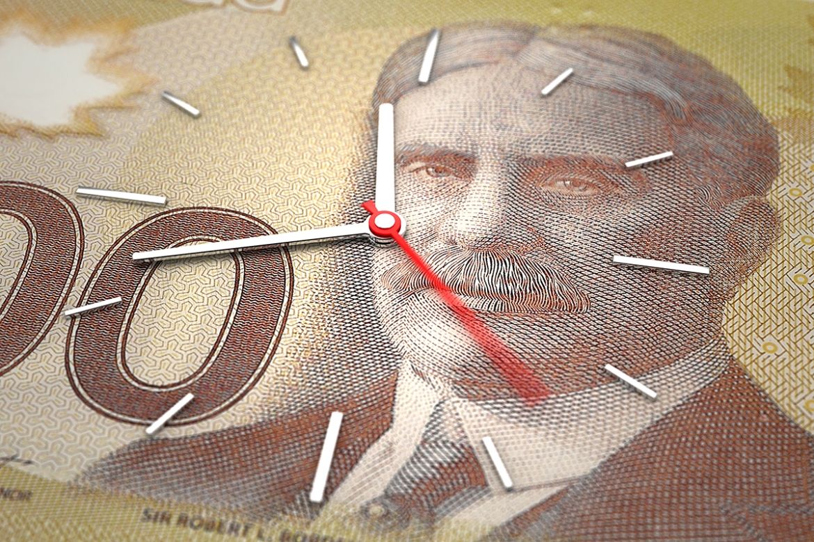 Money with clock