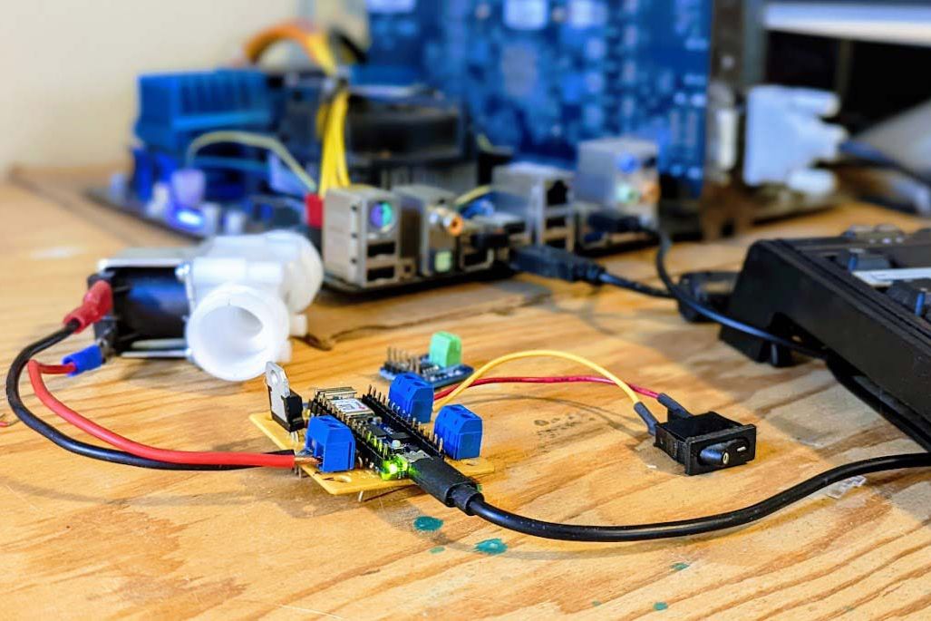 Advanced computing equipment on a desk