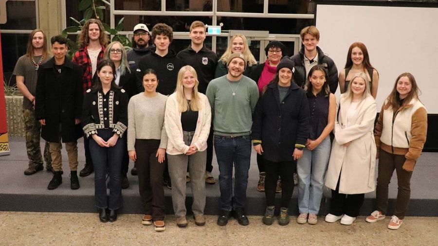 Group of CBT bursary recipients on stage