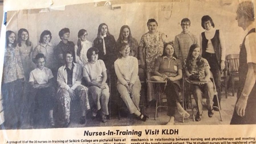 Selkirk College Nursing Class from Early 1970s