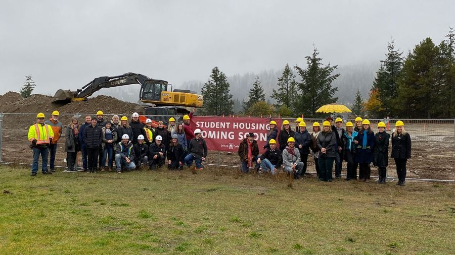  Students, college staff, government officials and community leaders came together at the Selkirk College Castlegar Campus on November 4 for the official groundbreaking of a $31.2 million investment into student housing. 