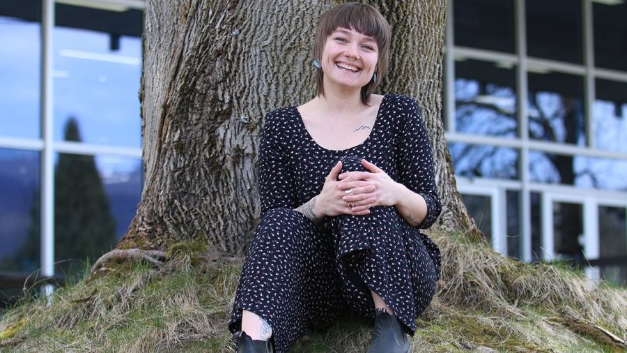 Selkirk College’s Environmental Sustainability Award recipient Avianna Clempson