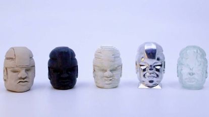 Examples of art work being displayed in the show