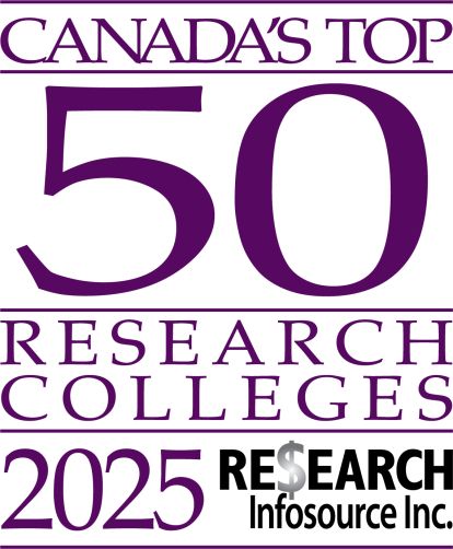 A wordmark that says Canada's Top 50 Research Colleges 2025