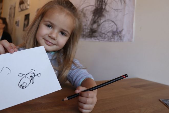 Charcoal project at Crumbs