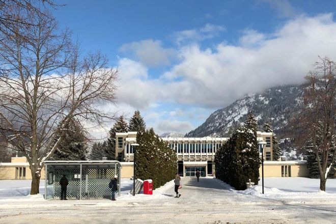 The Castlegar Campus in winter