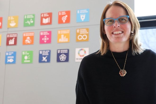 Kate Nott, Selkirk College’s chair of the School of Academic Upgrading & Development, is helping to reduce barriers to education on campuses across the country.