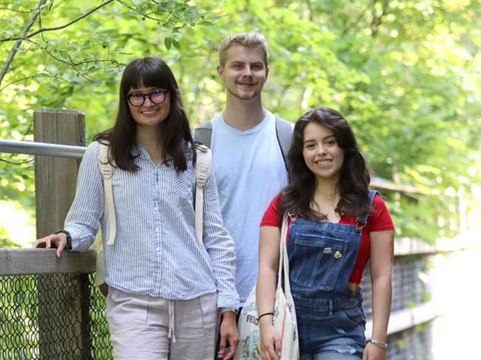 Selkirk College Students Smiling Outdoors