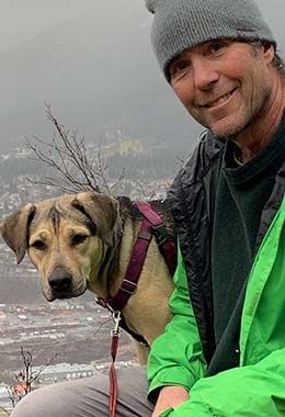 SEG Instructor Keyes Lessard and his dog